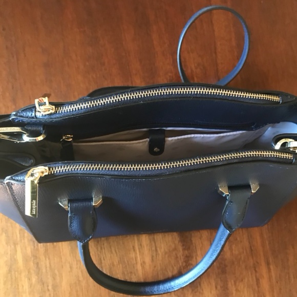 Navy Leather Kate Spade Bag - Picture 3 of 6